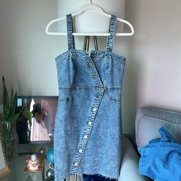 love cult Dresses & Skirts - Love Cult denim dress  P2P 17 Stretch 21.5